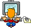 Kid on Computer